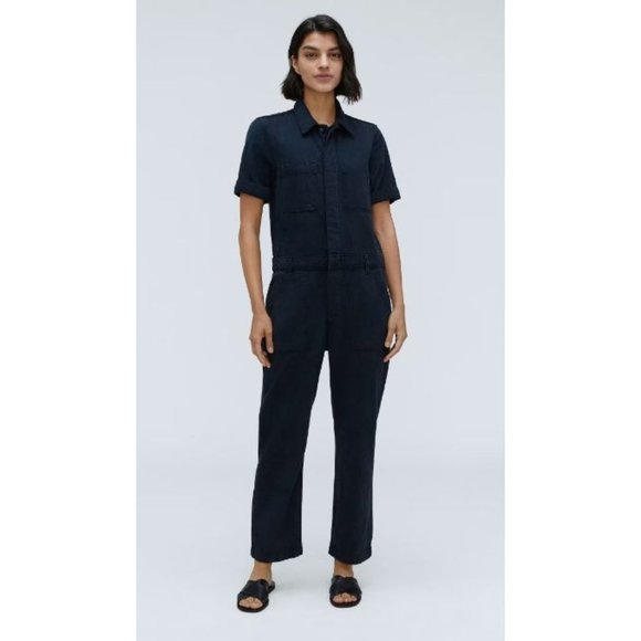 Everlane Pants - NWT Everlane The Supersoft Jean Coverall - Utility Jumpsuit - Ink Wash - Size 8
